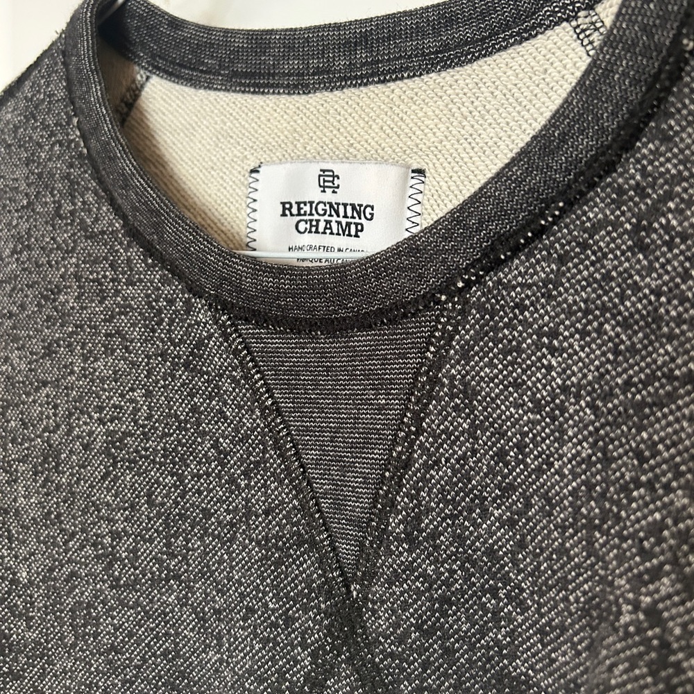 Reigning Champ Charcoal Crewneck Sweater - Picture 2 of 6